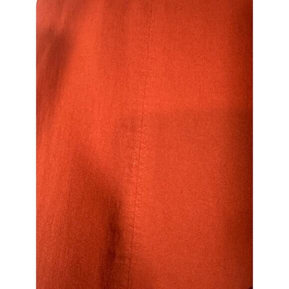 Zac & Rachel Rust Straight Leg Dressy Pull On Pants Women Sz 10 - Picture 5 of 7